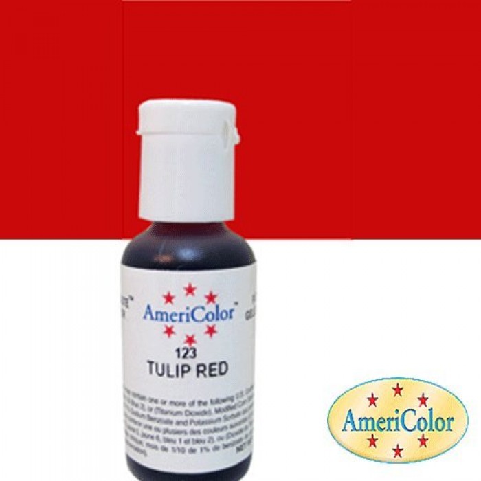30698 Americolor Soft Gel Paste Food Colour, Tulip Red 22 Ml